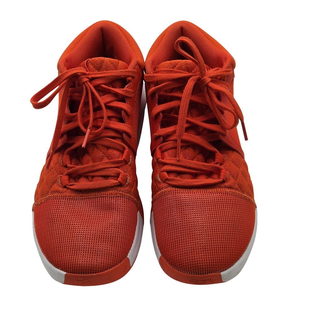Nike LeBron Witness VIII Shoes Mens Size 11 Orange Mesh Basketball Sneakers